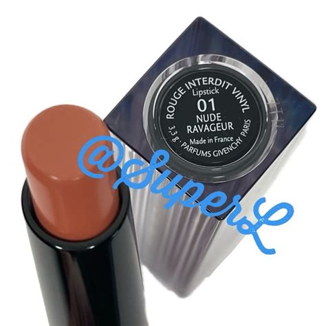 givenchy nude ravageur swatch|Givenchy Rouge Interdit Vinyl Color Enhancing Lipstick for.